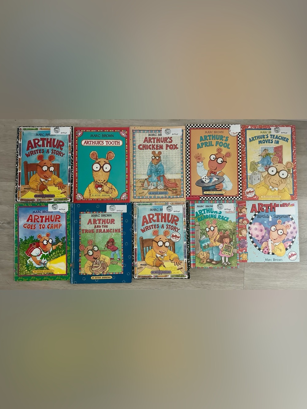 TEN (10) ARTHUR by Marc Brown Books